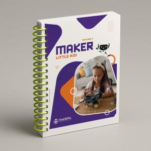 Maker Little Kid - Volume 3 Capa em Triplex 300g - Miolo em Sulfite 90g 15X21 cm Colorido Capa com BOPP Brilho Espiral 