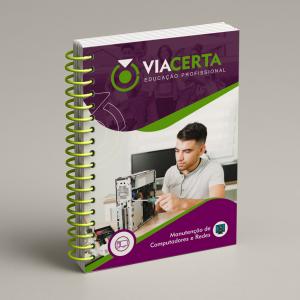 Manutenção de Computadores e Redes - Sem Passo a Passo Capa em Triplex 300g - Miolo em Sulfite 90g 15X21 cm Colorido Capa com BOPP Brilho Espiral 