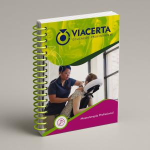 Massoterapia Profissional Capa em Triplex 300g - Miolo em Sulfite 90g 20,5X28,5 cm Colorido Capa com BOPP Brilho Espiral 