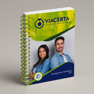 Propaganda e Marketing 3.0 Capa em Triplex 300g - Miolo em Sulfite 90g 15X21 cm Colorido Capa com BOPP Brilho Espiral 