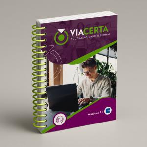 Windows 11 - Sem Passo a Passo Capa em Triplex 300g - Miolo em Sulfite 90g 15X21 cm Colorido Capa com BOPP Brilho Espiral 